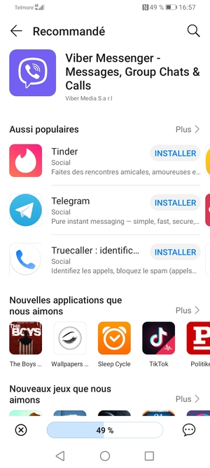 Veuillez attendre la fin de la procédure d'installation