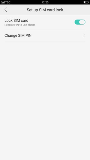 Select Change SIM PIN