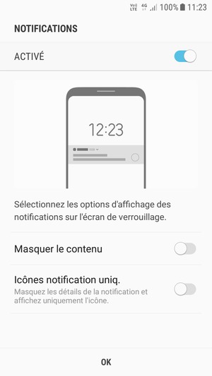 Sélectionnez votre option préférée et sélectionnez OK