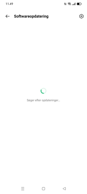 Afvent at søgningen er afsluttet