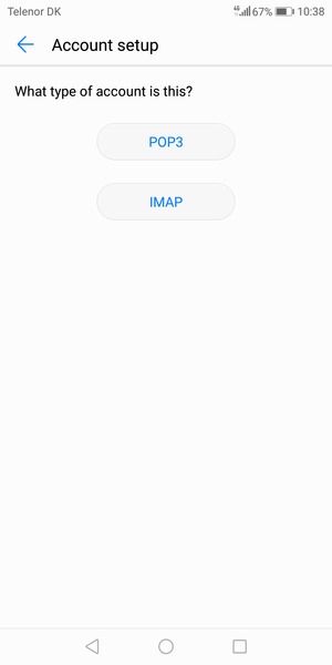 Select POP3 or IMAP