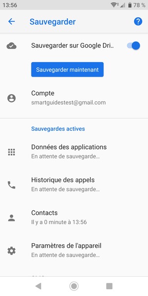 Sélectionnez Compte