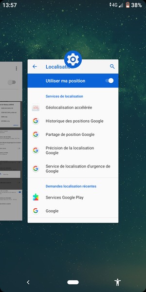 Faites glisser les applis vers le haut pour les fermer