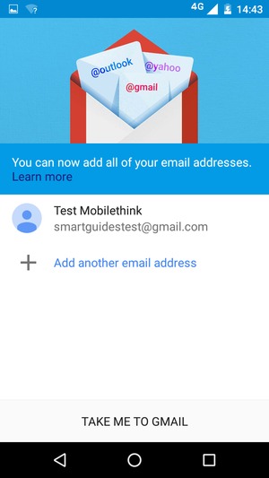Select TAKE ME TO GMAIL