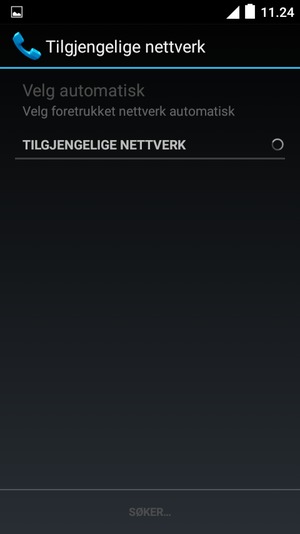 Vent til søket er ferdig