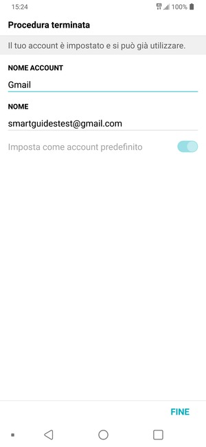 Scegli un nome per il tuo account e inserisci il tuo nome. Seleziona FINE