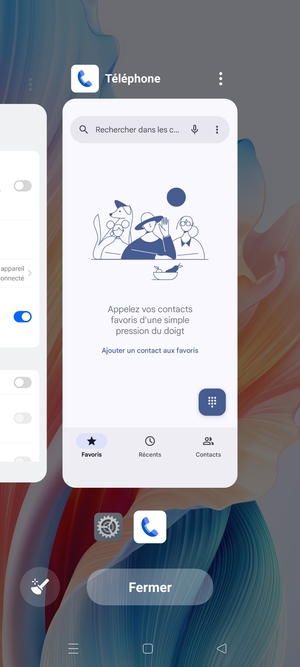 Sélectionnez Fermer pour fermer toutes les applications en cours d'exécution