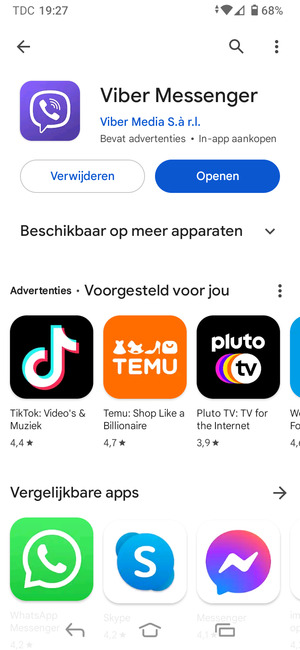 Selecteer Openen