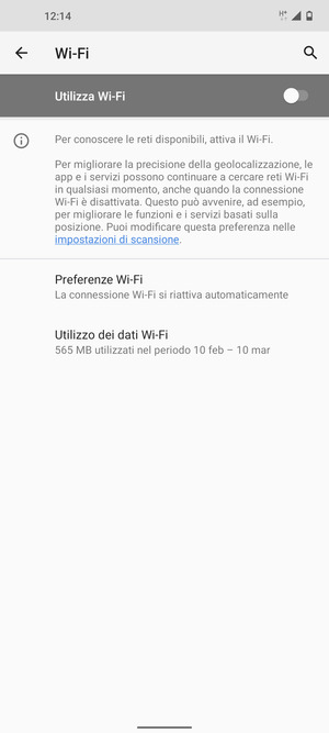 Attiva Utilizza Wi-Fi