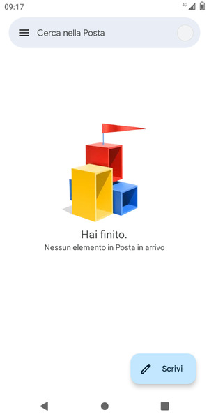 Il tuo Gmail è pronto per l'uso