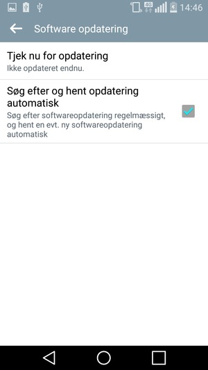 Vælg Tjek nu for opdatering