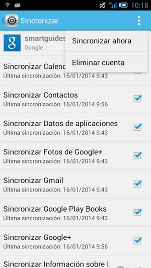 Seleccione Sincronizar ahora