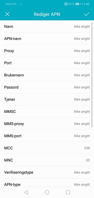 Skriv inn MMS-informasjon