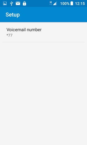 Select Voicemail number