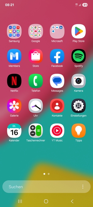 Wählen Sie Einstellungen