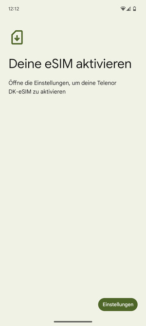 Wählen Sie Einstellungen