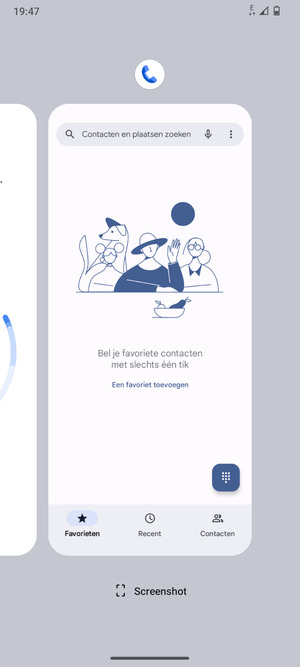Veeg apps naar boven om ze te sluiten
