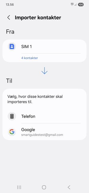Vælg Google