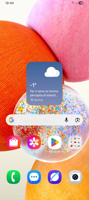 Seleziona il tasto App recenti
