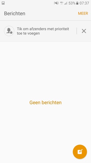 Selecteer MEER