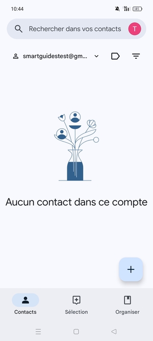 Sélectionnez Organiser