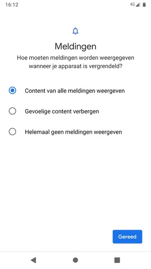 Selecteer uw voorkeursoptie en selecteer Gereed