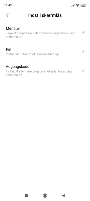 Vælg Mønster