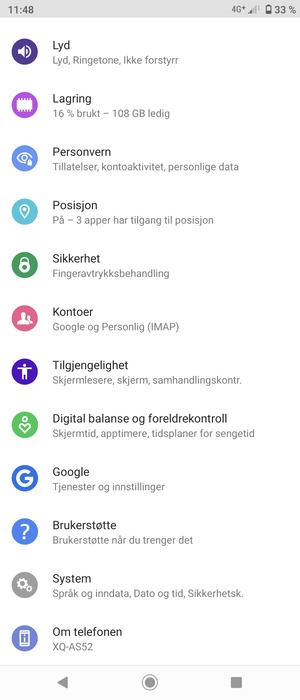 Bla til og velg System