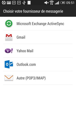 Sélectionnez Autre (POP3/IMAP)