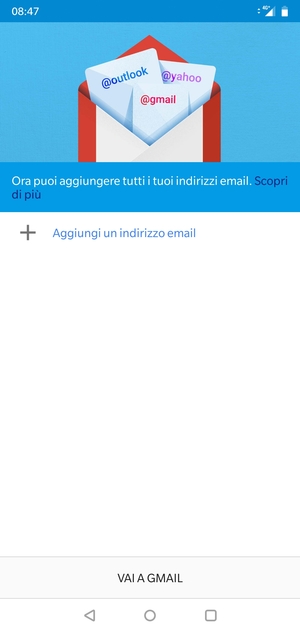 Seleziona Aggiungi un indirizzo email
