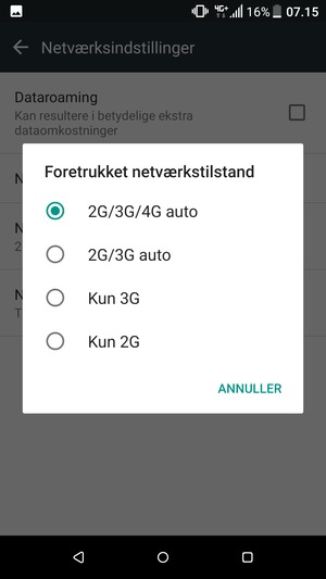 Vælg din foretrukne mulighed