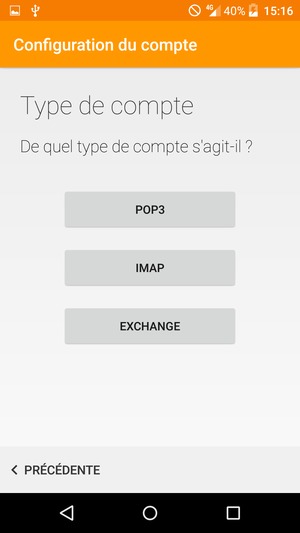 Sélectionnez EXCHANGE