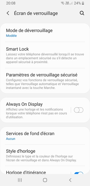 Votre téléphone est maintenant sécurisé par un écran de verrouillage