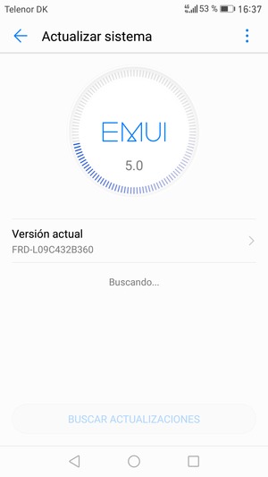 Espere a que la búsqueda termine