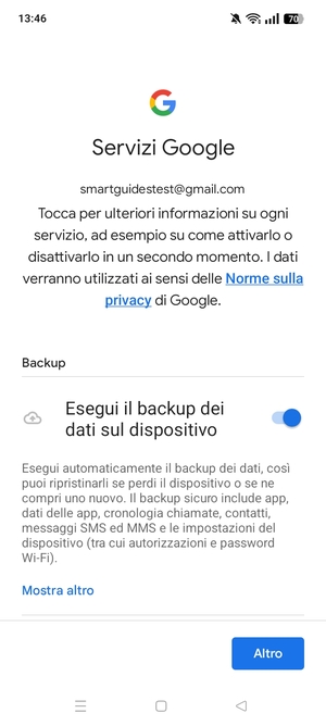 Seleziona Altro