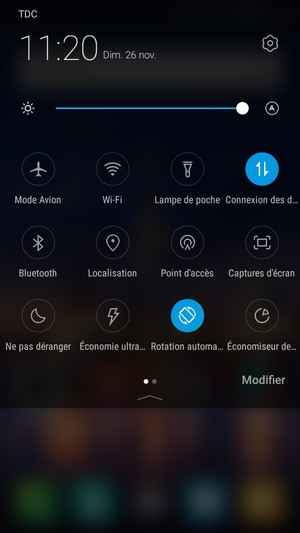 Régler la luminosité au niveau souhaité