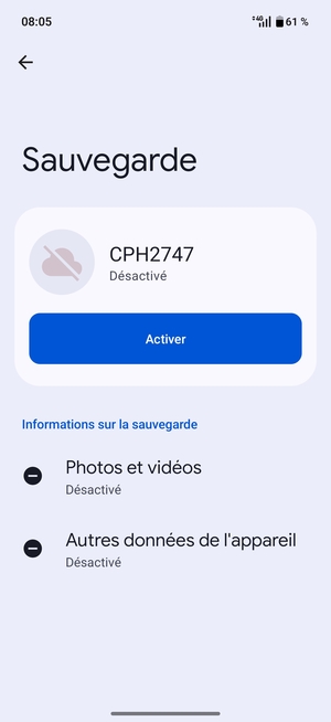 Sélectionnez Activer