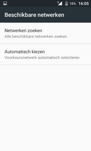 Selecteer Netwerken zoeken