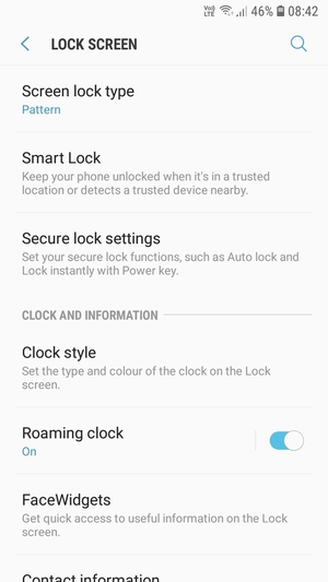 Your phone is now secure with a screen lock