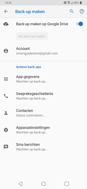 Selecteer Account