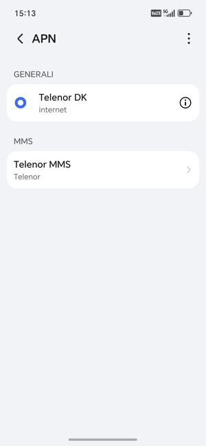 Il tuo telefono è ora stato configurato per gli MMS
