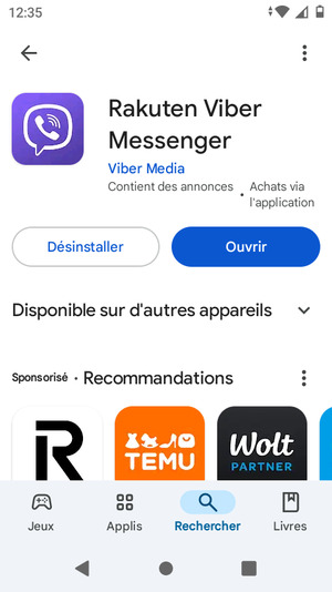 Sélectionnez Ouvrir