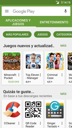 Seleccione la barra de Búsqueda