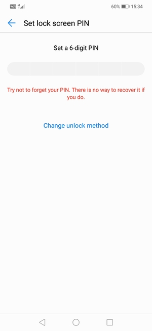 Select Change unlock method