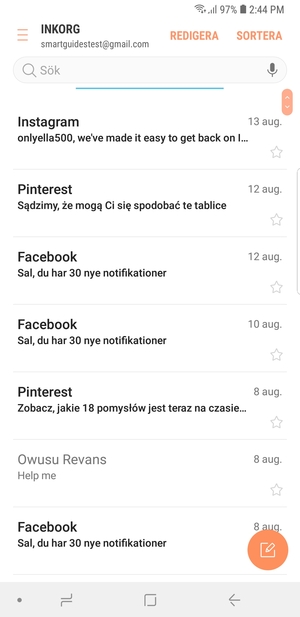 Din Gmail är klar att användas