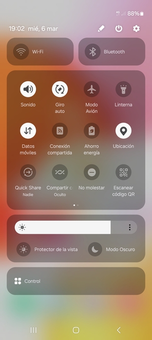 Desactive Ubicación