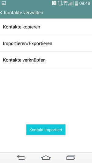 Ihre Kontakte werden in Ihrem Google Konto gespeichert und auf Ihrem Handy gespeichert, wenn Google das nächste Mal synchronisiert wird.