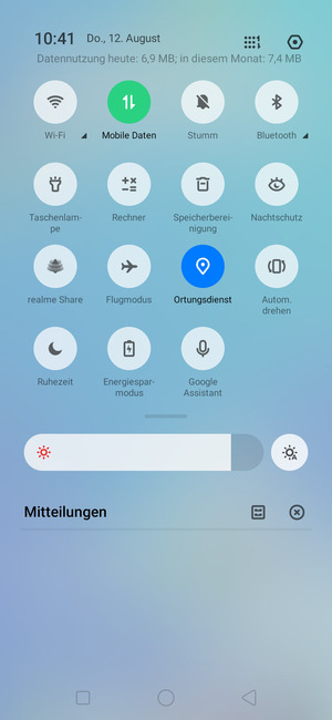 Schalten Sie Ortungsdienst aus
