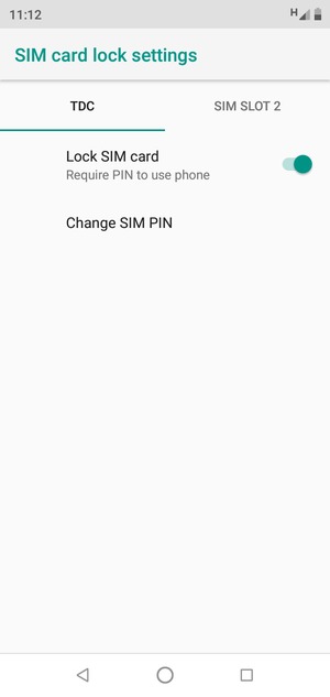 Select Public and Change SIM PIN