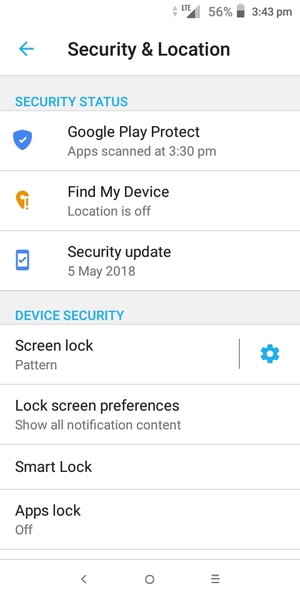 Your phone is now secure with a screen lock